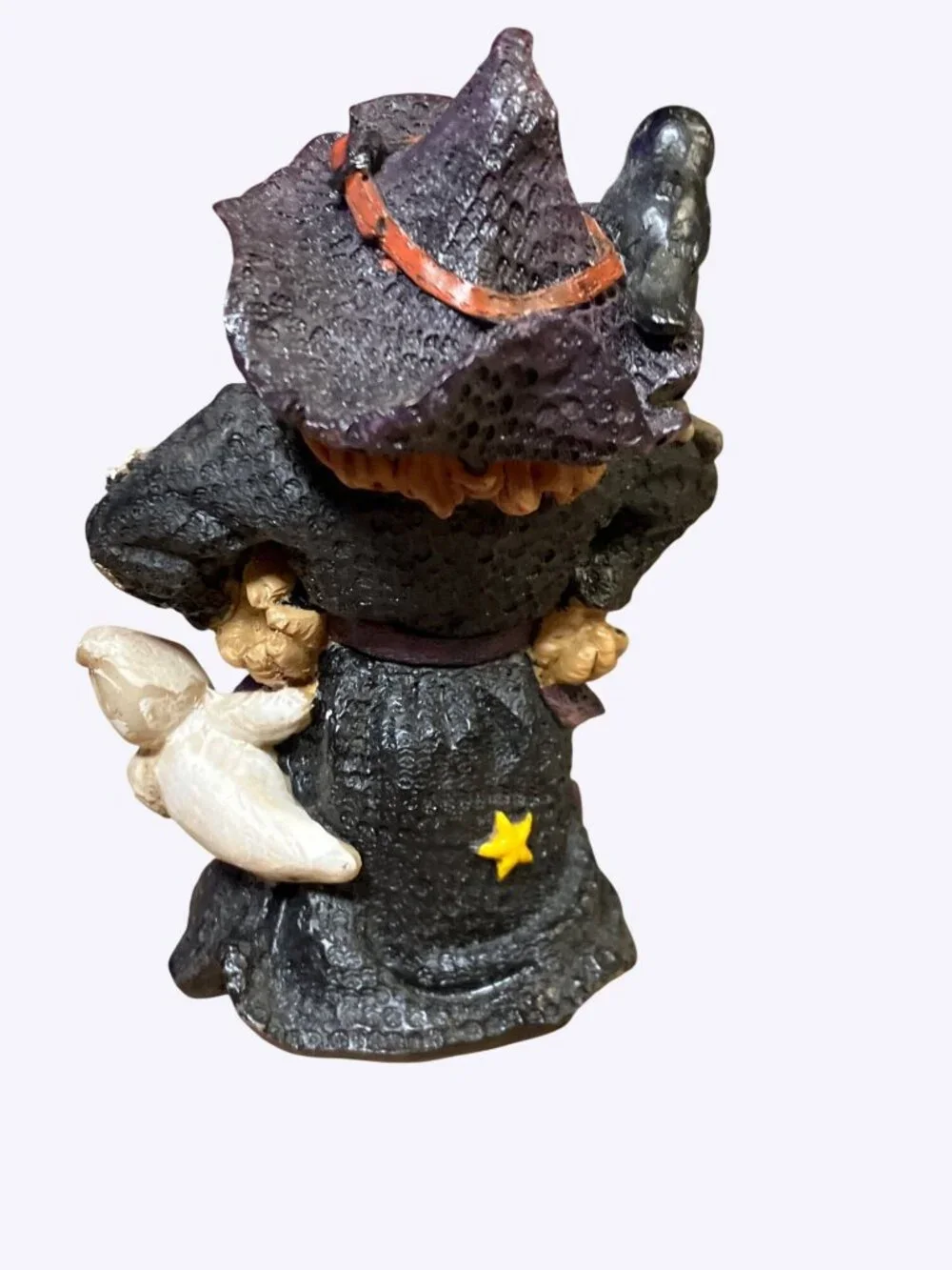 Halloween Witch Figurine With Pumpkin and Ghost  2001